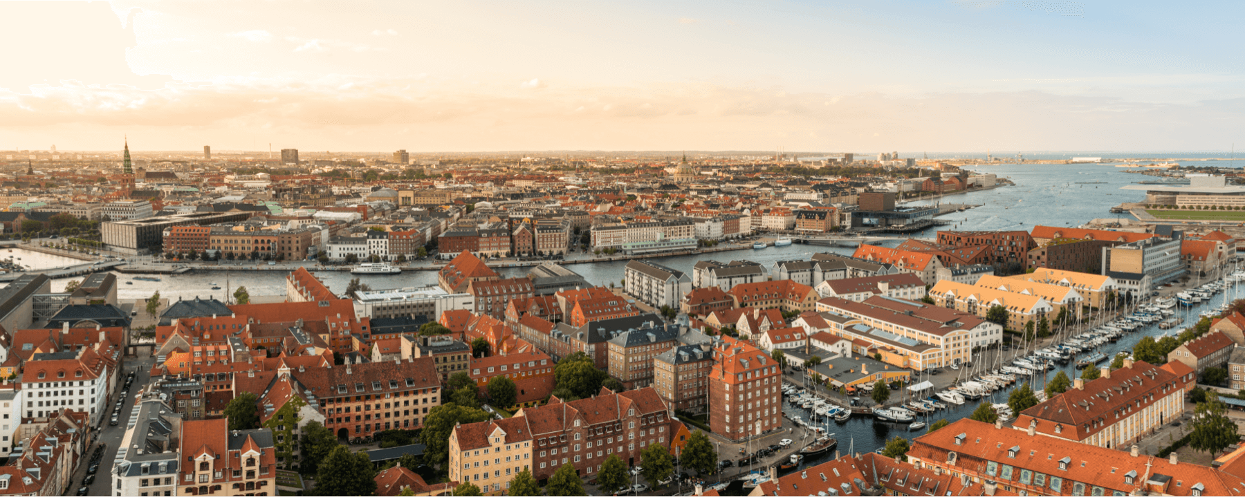 Danish city with river running through it