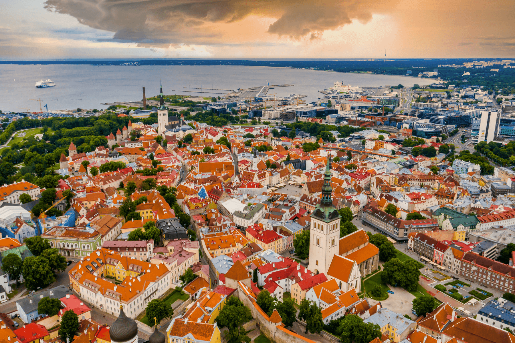 Estonian town right next to the baltic sea