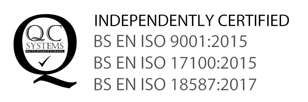 ISO CERTIFIED transparent