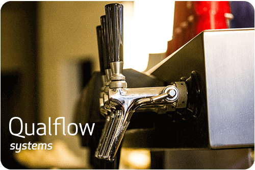 Qualflow systems logo with taps